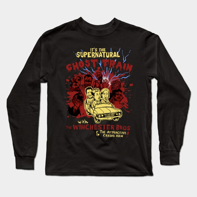 Ghost Train Long Sleeve T-Shirt by TeesByTiia